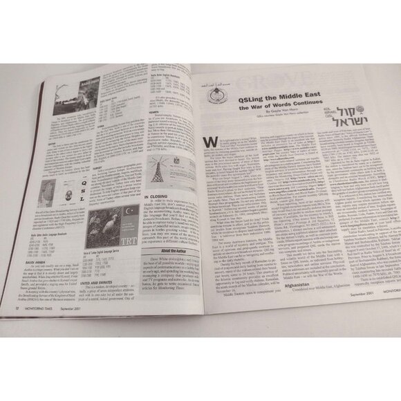 Monitoring Times Magazine Listening In On Middle East Sept 2001 Shortwave Radio - Picture 3 of 6